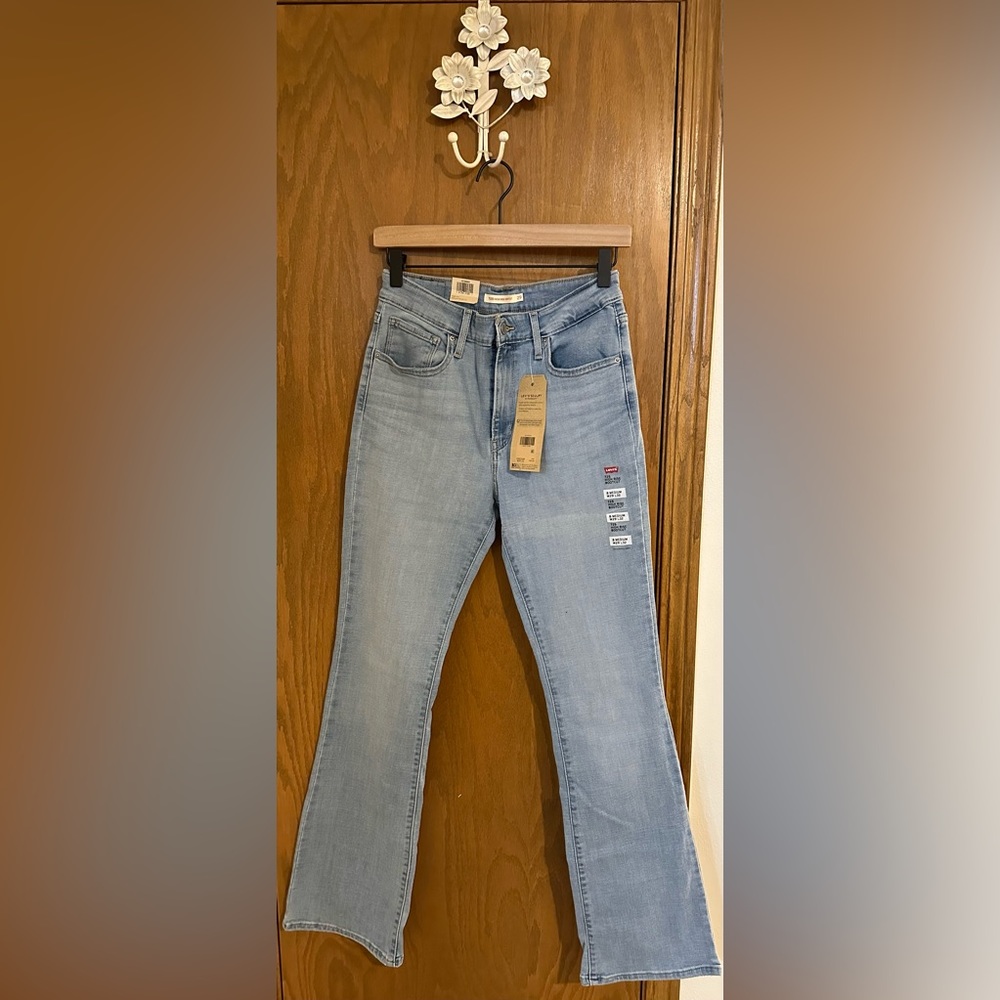 Levi’s blue denim- high rise bootcut jeans